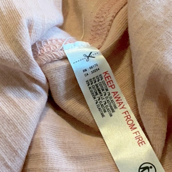 FREE PEOPLE The Rickie Top L 16” p2p+ Smoke Rose $30 Retail NWT - Picture 6 of 11